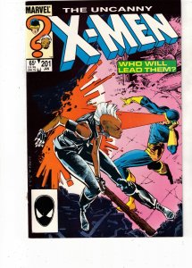 The Uncanny X-Men #201 1986 NM $65  PRICE DROP! 1st Baby Cable! Portacio! Covell