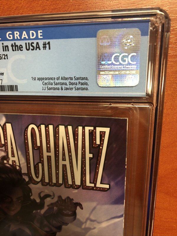 America Chavez: Made In The USA (2021) #1 (CGC 9.8 WP) Yoon Variant Census 17!!