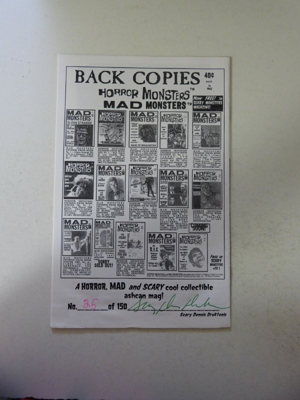 Horror Monsters #11 Summer 2004 Ashcan Edition VF+ Condition