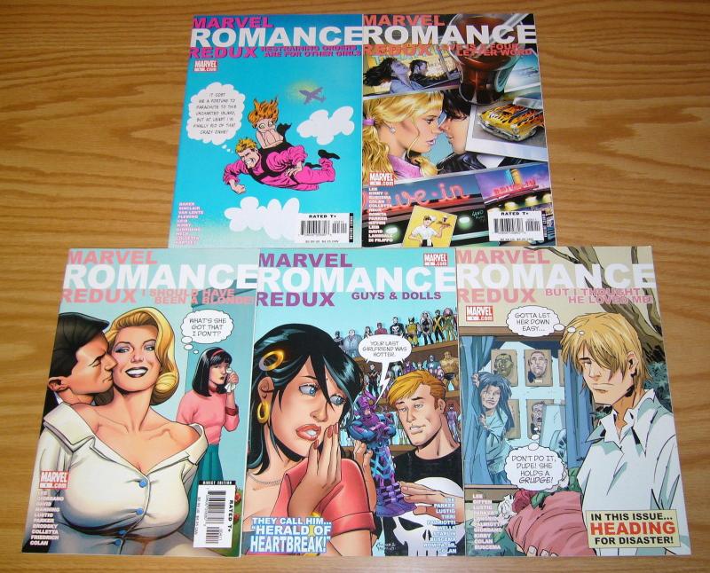 Marvel Romance Redux #1-5 VF/NM complete series pokes fun at old romance comics