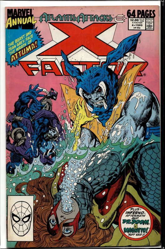X-Factor Annual #4 Direct Edition (1989) X-Factor