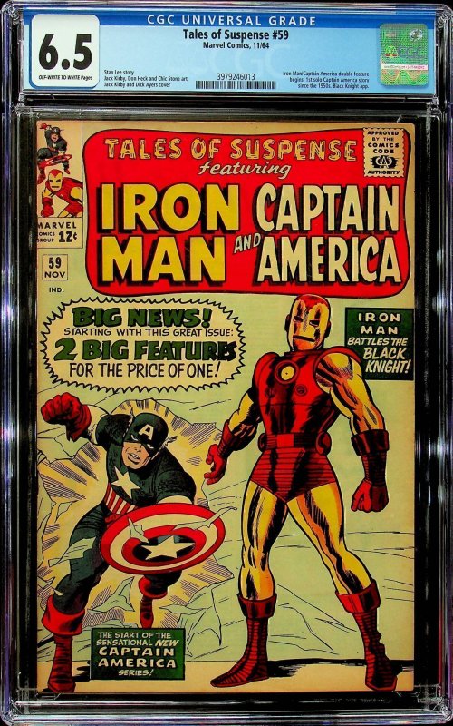 Tales of Suspense #59 (1964) - CGC 6.5 - Cert#3979246013