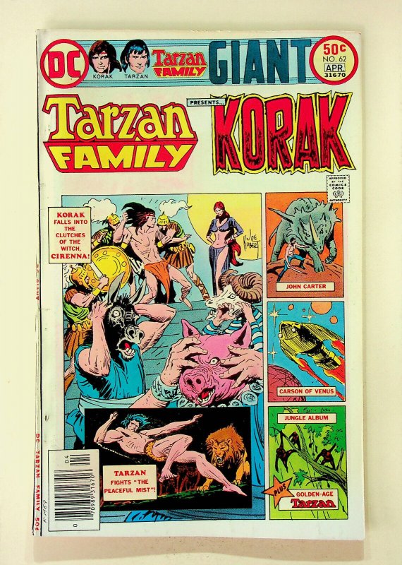 Tarzan Family Giant #62 (Mar-Apr 1976, DC) - Very Good