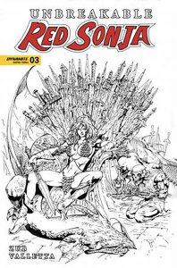 Unbreakable Red Sonja #3P VF/NM ; Dynamite | FOC 1:7 Variant