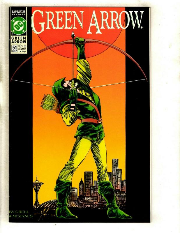 Lot Of 12 Green Arrow DC Comic Books # 51 52 53 54 55 56 57 58 59 60 61 62 JF30