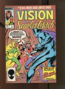 VISION AND SCARLET WITCH #2 - DIRECT EDITION (9.0) 1985