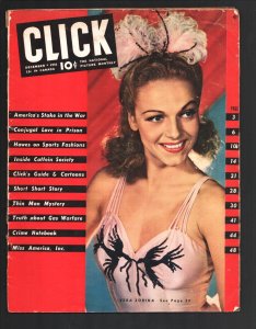 MAG: Click 12/1941-Vera Zorina pin-up girl cover photo-Dashiell Hammett Thin ...