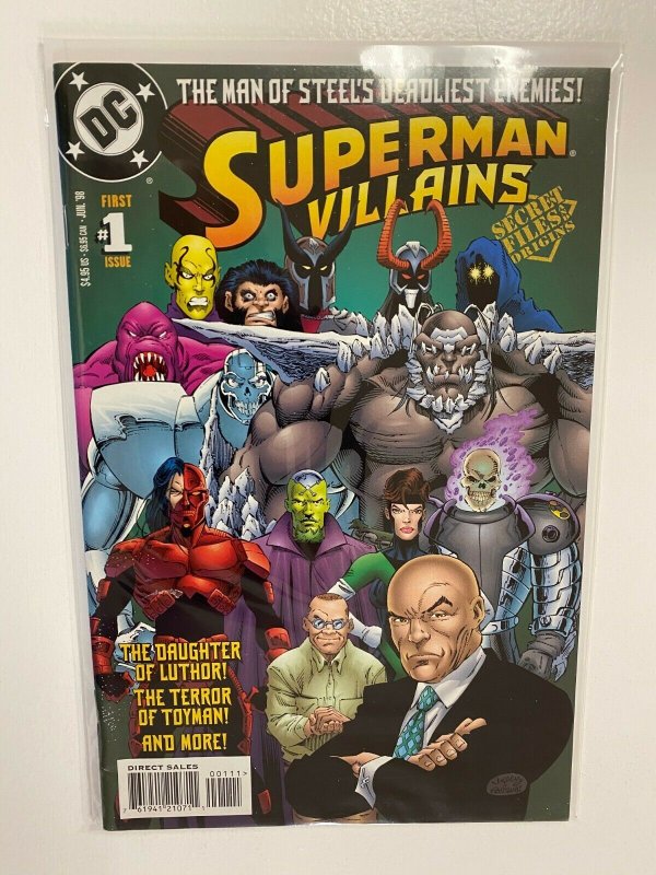 Superman Villains Secret Files #1 DC 4.0 VG (1998)