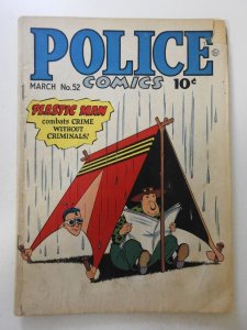 Police Comics #52 (1946) GD Condition moisture stain, centerfold detached