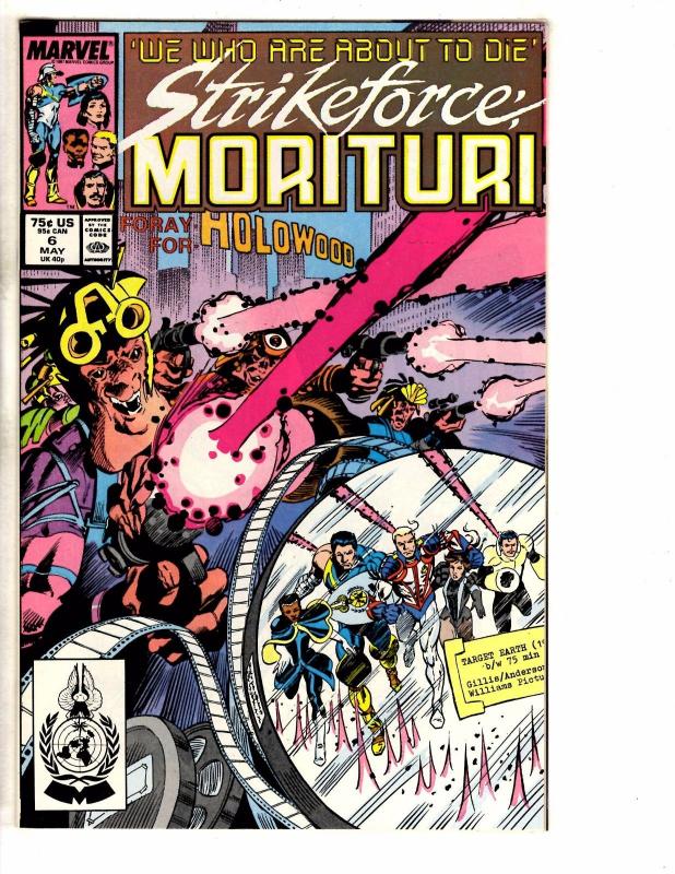 Lot Of 7 Strikeforce Morituri Marvel Comic Books # 1 2 3 4 5 6 7 1986 TW56