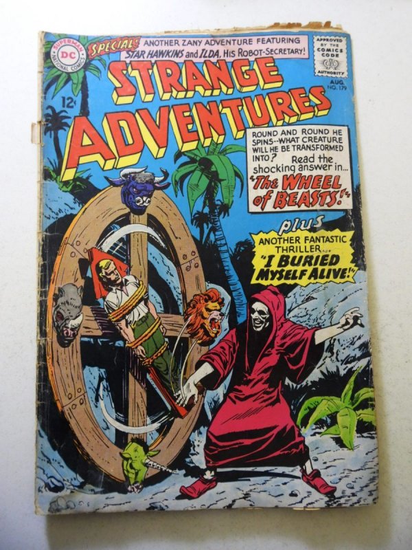 Strange Adventures #179 (1965) GD Cond cf detached, cover detached at 1 staple