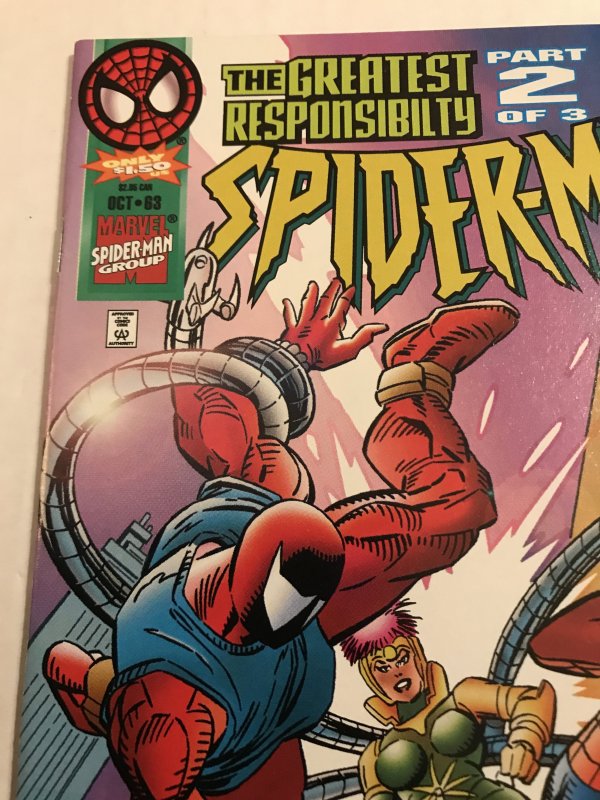 Spider-Man #63 : Marvel 10/95 NM-; $1.50 Newsstand Variant, Scarlet Spider