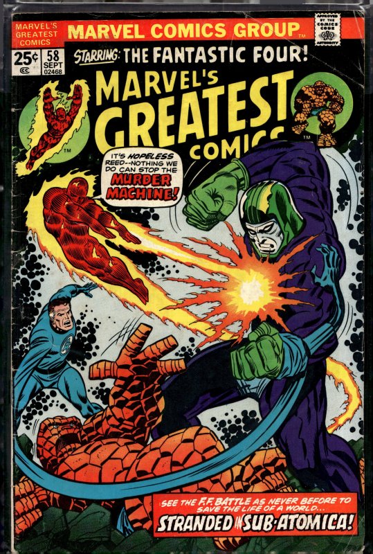 Marvel's Greatest Comics #58 (1975) Fantastic Four