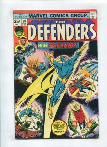 DEFENDERS #28 (7.0) *FISHERMAN COLLECTION* ENTER STARHAWK 1975