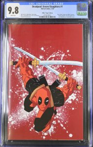 DEADPOOL SEVEN SLAUGHTERS #1 MARVEL 1:100 FRANK MILLER VIRGIN VARIANT CGC 9.8