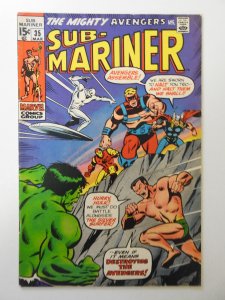 Sub-Mariner #35 (1971) VG+ Condition moisture stain