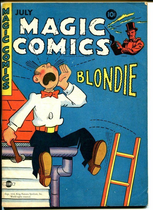 Magic #60 1944-McKay-Mandrake-Dagwood-Popeye-Lone Ranger-Blondie-VF-