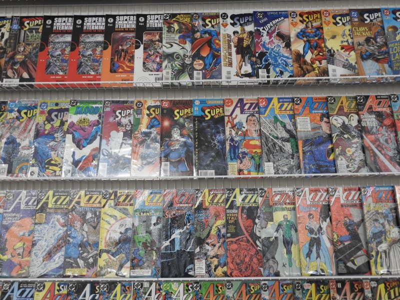 Huge Lot 140+ Comics W/ Superman,  JLA, Action Comics+ Avg VF Condition!!