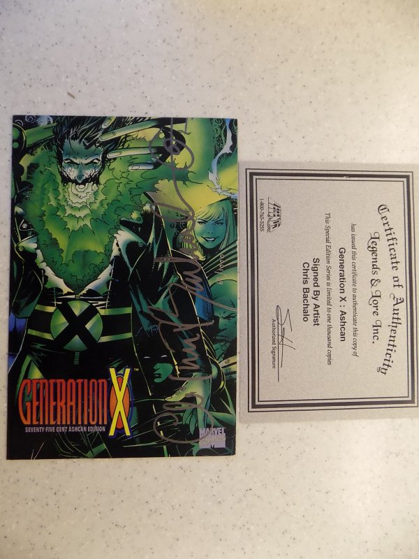 GENERATION X: ASHCAN SPECIAL EDITION ONLY 1000 PRINTED SIGNED BY CHRIS BACHAL...