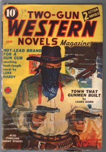 Two-Gun Western Novels #4 6/1939-masked bandit-Marvel-VG/FN