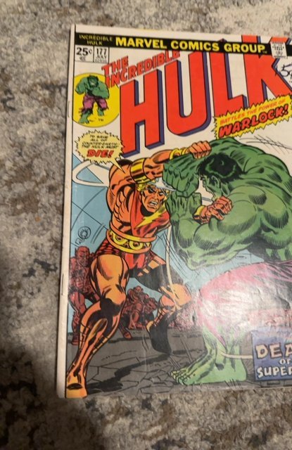 The Incredible Hulk #177 (1974)vs Warlock see description