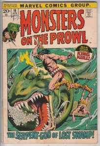 Monsters on the Prowl #16 (Apr-72)  Mid-High-Grade King Kull