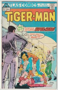 Tigerman #1 (Apr 1975, Atlas), VG condition (4.0), Origin