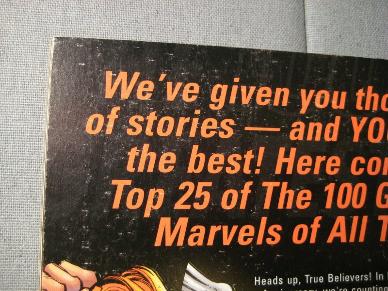 Marvel Comics Presents The 100 Greatest Marvel Of All Time (2001, Marvel Comics) 