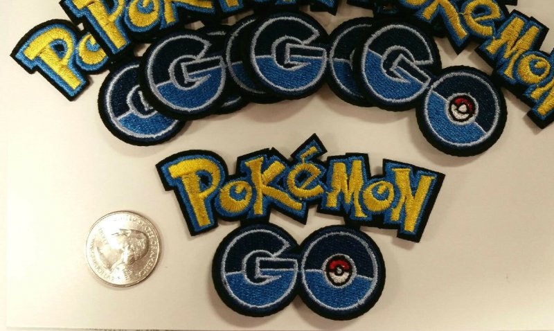 Pokemon Go Logo Embroidered Iron On Patch Nintendo