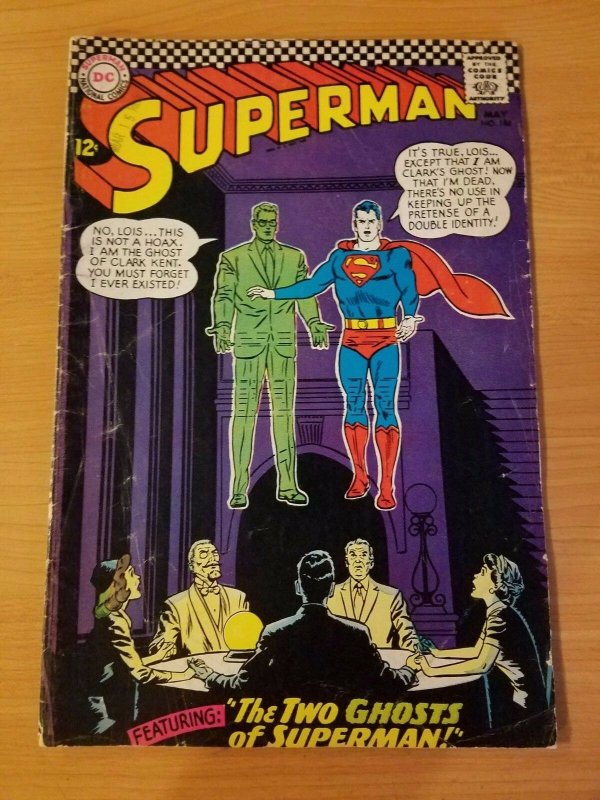 Superman #186 ~ VERY GOOD - FINE FN ~ (1966, DC Comics)