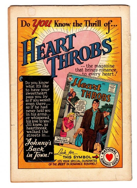 SECRET HEARTS #39 comic book 1957-DC ROMANCE G/VG