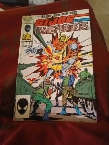 GI JOE and THE TRANSFORMERS #1 Limited Series Marvel Comics 1987 Movie Coming!