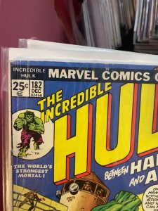 The Incredible Hulk #182 (1974) VG (Key) Second appearance of Wolverine