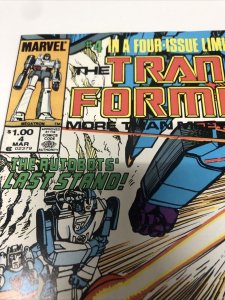 The Transformers (1985) # 4 (VG/FN) Canadian Price Variant • CPV • Jim Salicrup
