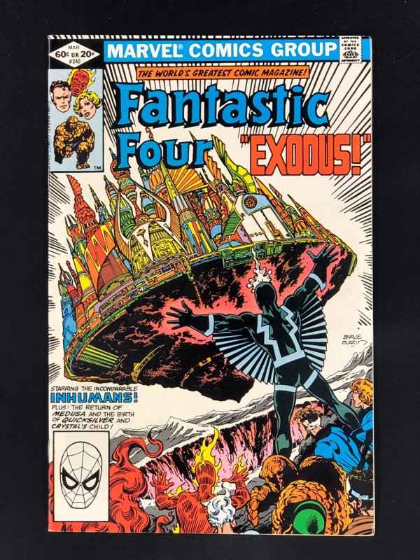 Fantastic Four #240 (1982) VF 1st app of Luna Maximoff daughter of Quicksilver!