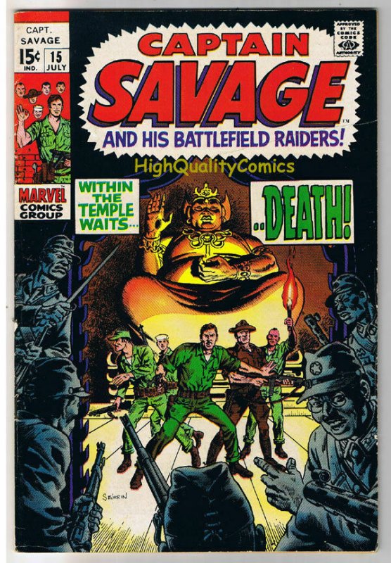 CAPTAIN SAVAGE #15, FN, Leathernecks, BattleField, 1968, more in store