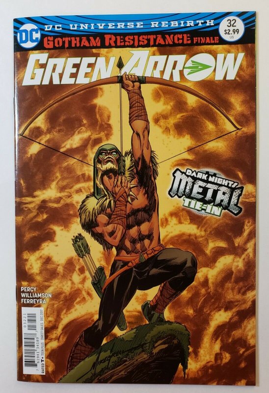 Green Arrow #32 Rebirth Dark Nights Metal Tie-In VF/NM Variant Mike Grell Cover 