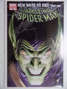 AMAZING SPIDER-MAN # 568 ROSS VARIANT SIGNED BY ALEX ROSS WITH COA
