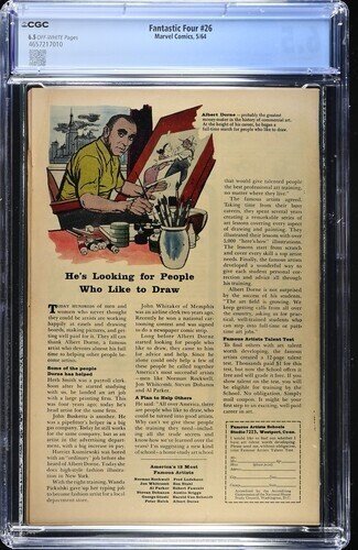 Fantastic Four #26 1964 Marvel Comics CGC 6.5 Avengers crossover