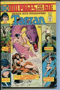 TARZAN #235 1975-DC-EDGAR RICE BURROUGHS-GIANT ISSUE-JOE KUBERT JUNGLE ART-vf/nm