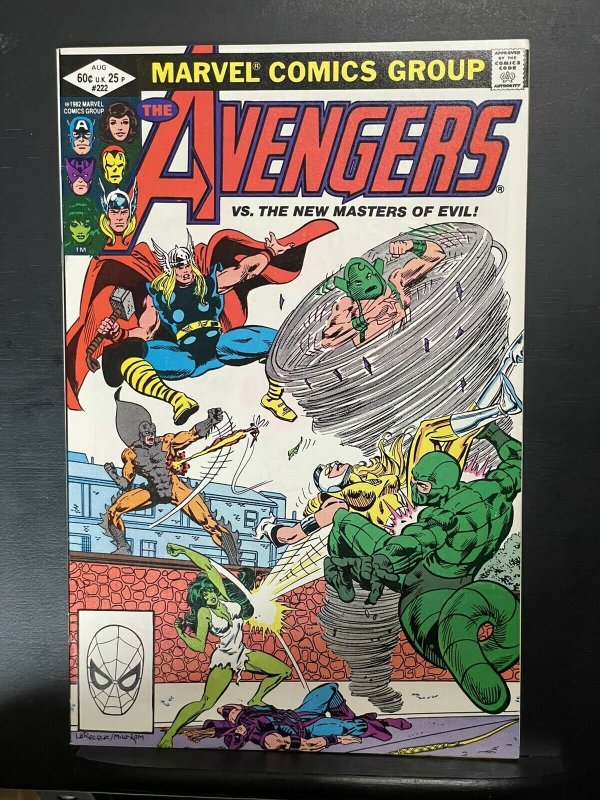 THE AVENGERS # 222 NEW MASTERS OF EVIL (1982 Marvel) She-Hulk