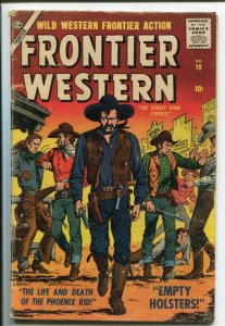 FRONTIER WESTERN #10-SID CHECK-SEVERIN-1957-ATLAS VG-