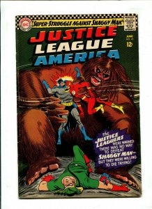 JUSTICE LEAGUE #45 SUPER-STRUGGLE AGAINST SHAGGY MAN! (5.0) 1966