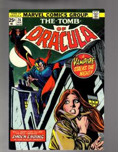 TOMB OF DRACULA 26 FINE-VERY FINE  November 1974