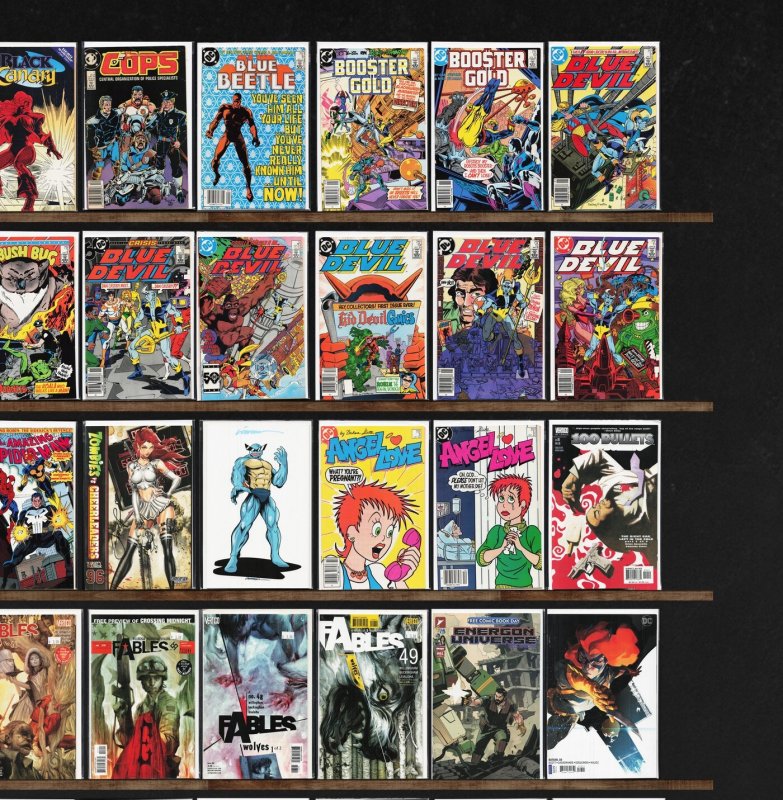 Huge Lot 150+ Comics with Blue Devil, Booster Gold, Blue Beetle & More!