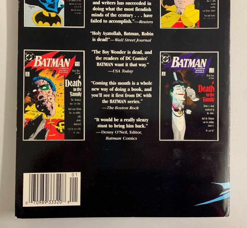 Batman Death In The Family 1988 First Edition Paperback Jim Starlin 