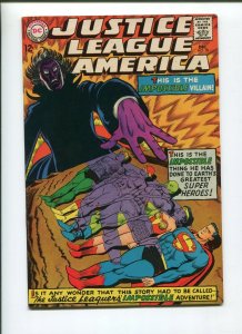 JUSTICE LEAGUE AMERICA #59 (7.0) THIS IS THE IMPOSSIBLE VILLIAN 1967