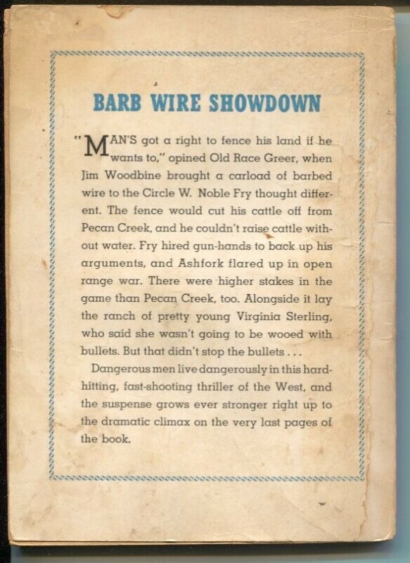 Reader Choice Library #10 1950-Barb Wire Showdown-Allan K Echols-FR