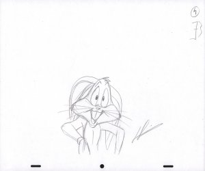 Bugs Bunny Animation Pencil Art - 4 - Cute Eyes