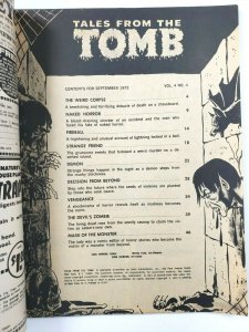 TALES FROM THE TOMB Vol. 4 No. 4 Eerie Publications September 1972 